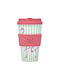 QuyCup Flamingo Κούπα Πλαστική με Καπάκι Πολύχρωμη 400ml