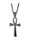 Oxzen Schwarz Kreuz aus Stahl mit Kette