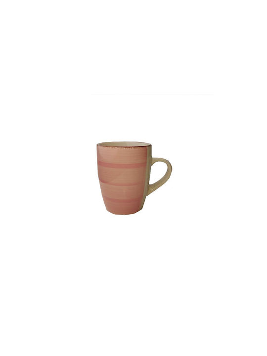 Aria Trade Tasse Keramik Rosa 330ml 1Stück