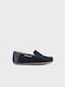 Mayoral Boys Suede Slip-On Moccasins Navy Blue