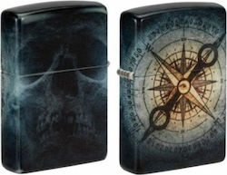 Zippo Запалка Пламък Многоцветен Compass & Skull