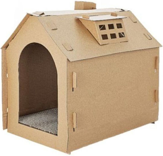 Кафява Малка Къща За Котка 44x36x48см