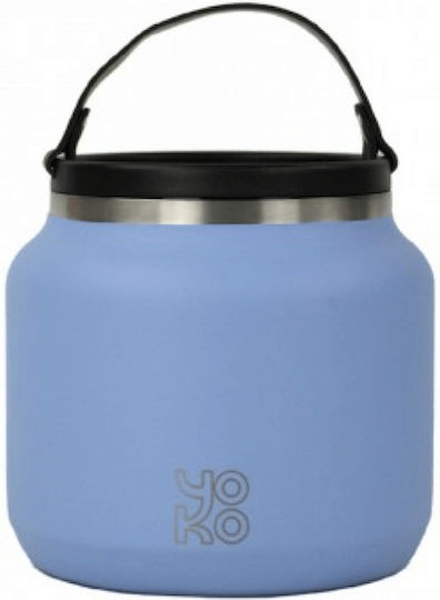Yoko Design Play Δοχείο Φαγητού Inox Θερμός Μπλε 700ml