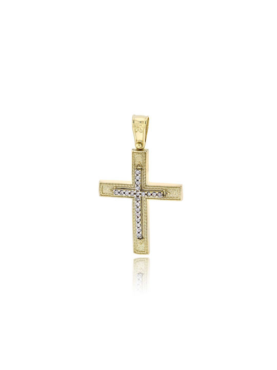 Skaras Jewels Damen Gold Kreuz 14K