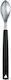 Triangle Kanel Untiefe Servierlöffel Küchen Rostfreier Stahl Schwarze 6cm