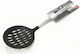General Trade Shallow Slotted Spoon Metallic Black 35cm