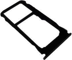 Υποδοχή Κάρτας Dual Sim Tray Μαύρο για Nokia 8.1