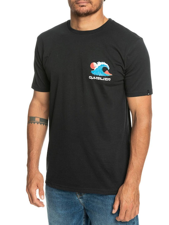 Quiksilver Ocean Bed Herren T-Shirt Kurzarm Schwarz