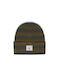 Herschel Beanie Unisex Beanie Knitted in Khaki color