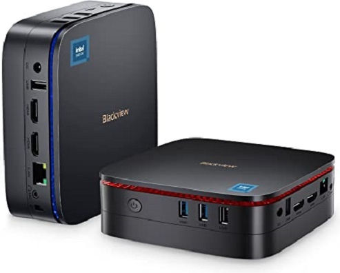 Blackview ミニPC MP60 N5095 16GB 512GB BlackView MP60 Blue Mini PC (Celeron Quad Core Ν5095/16GB DDR4
