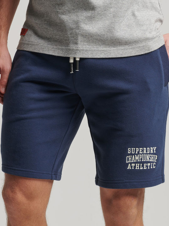 Superdry Ovin Vintage Αθλητική Ανδρική Βερμούδα Navy Μπλε