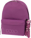 Polo Original Σακίδιο Scarf School Bag Backpack Junior High-High School in Purple color 2023
