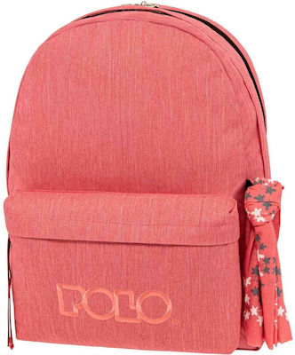 Polo Original Double Scarf Școală Geantă Înapoi Școala gimnazială-școală secundară în culoarea Roz 2023