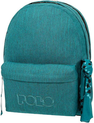 Polo Original Double Scarf Școală Geantă Înapoi Școala gimnazială-școală secundară în culoarea Albastru 2023