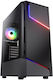 Cougar MX360 RGB Gaming Midi Tower Κουτί Υπολογιστή Μαύρο