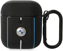 BMW Synthetic Leather Case with Keychain Black for Apple AirPods