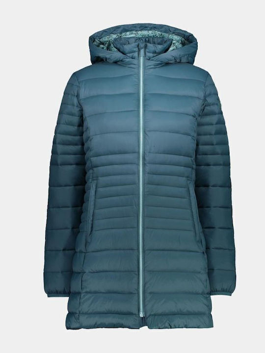 Lungă Jachetă de femei Puffer Verde