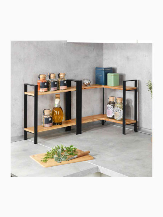Wenko Επιτραπέζια Βάση Lou Ξύλινη 30x30x33εκ. Μαύρη