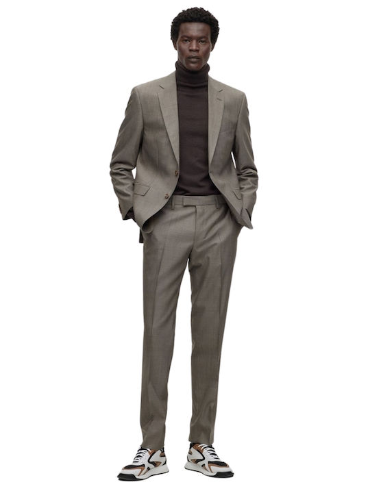 Hugo Boss Men's Winter Suit Regular Fit Brown