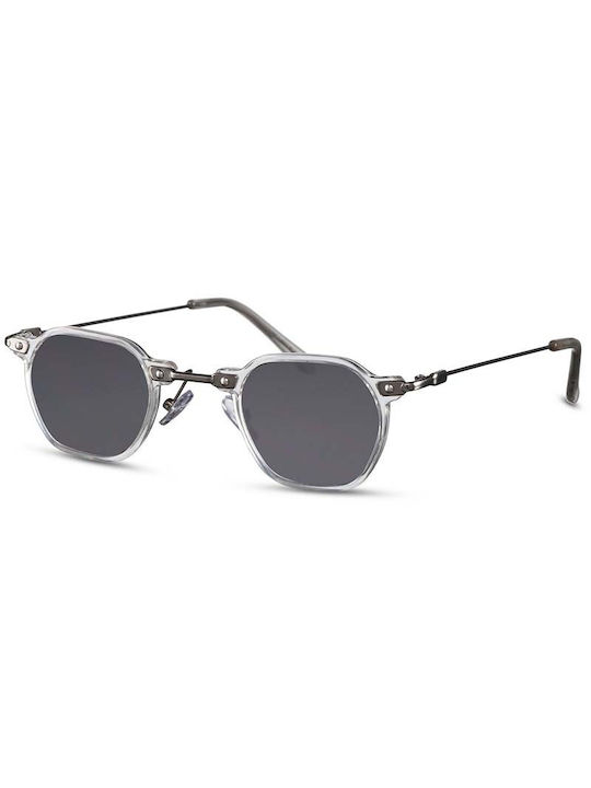 Solo-Solis Sunglasses with Transparent Frame and Gray Lens NDL8049