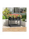 vidaXL Planter Box Lemn Gri 82.5x82.5x81cm.