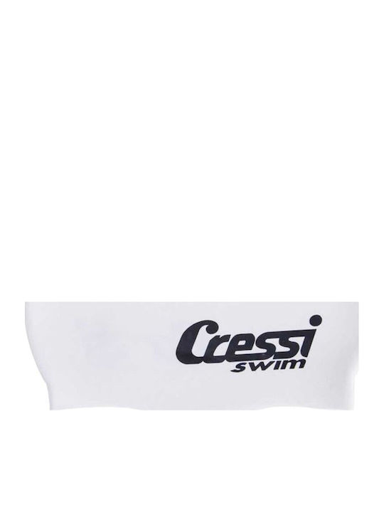 CressiSub Silicone Kids Swimming Cap White