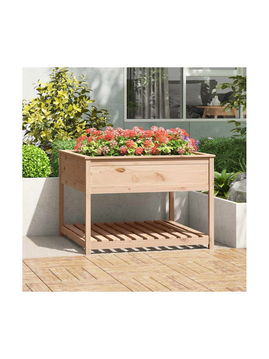 vidaXL Planter Box Wooden Brown 111.5x111.5x81cm.