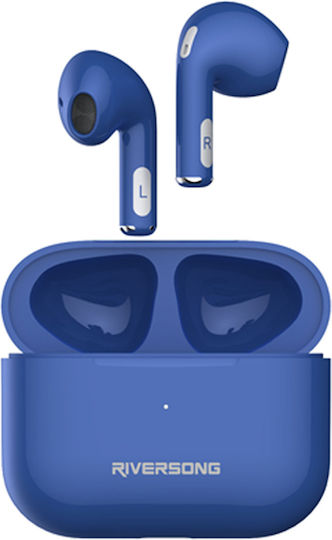 Riversong Air Mini Pro Earbud Bluetooth Handsfree Ακουστικά με Θήκη Φόρτισης Μπλε