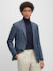 Men's Winter Suit Jacket Slim Fit Navy Blue
