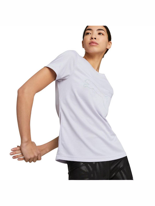 Puma Concept Commerical Damen Sport T-Shirt Schnell trocknend Lila