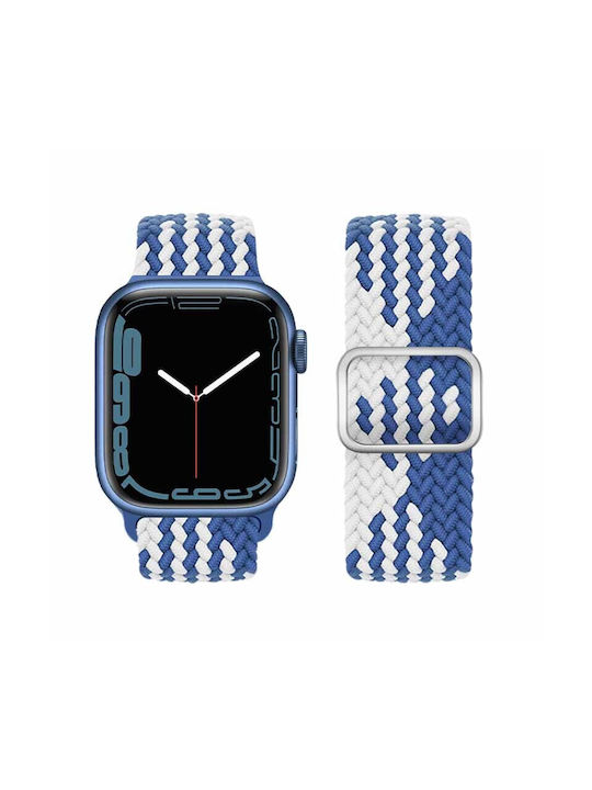 Hoco WA05 Jane Eyre Strap Fabric Blue White Apple Watch 42 44