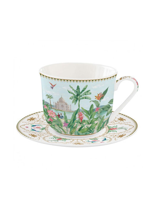 Marva Porcelain Tea Cup Set 400ml Multicolour 1182PASA