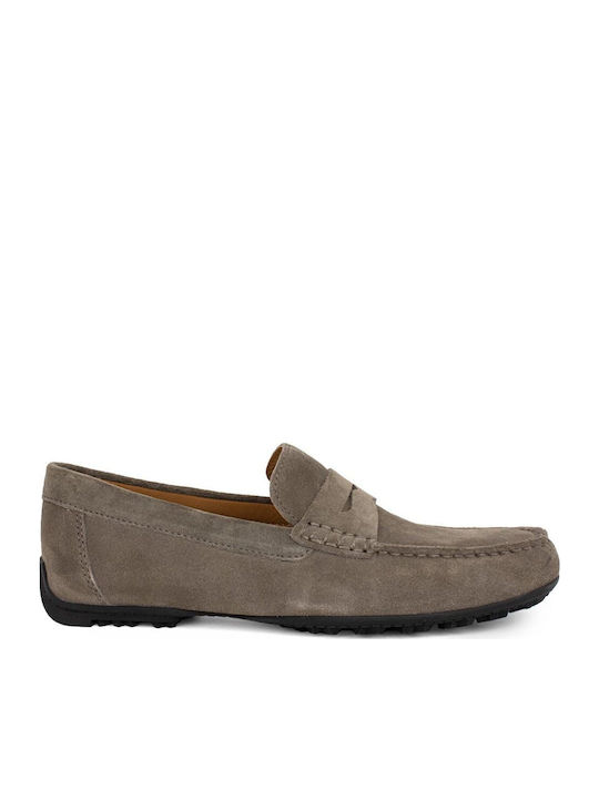 Geox Kosmopolis Suede Ανδρικά Μοκασίνια Dove Grey