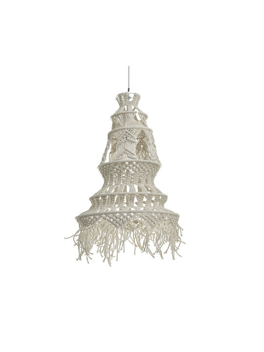Inart Natural Pendant Light Black 42x70x70cm