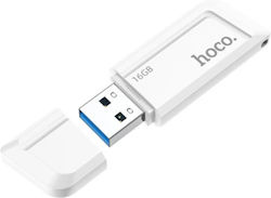 Hoco UD11 16GB USB 3.0 Stick Λευκό