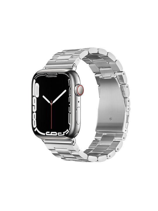 Hoco WA10 Grand Curea Oțel inoxidabil Argint (Apple Watch 42/44/45mm - Ceas Apple 42/44/45mm) 38277