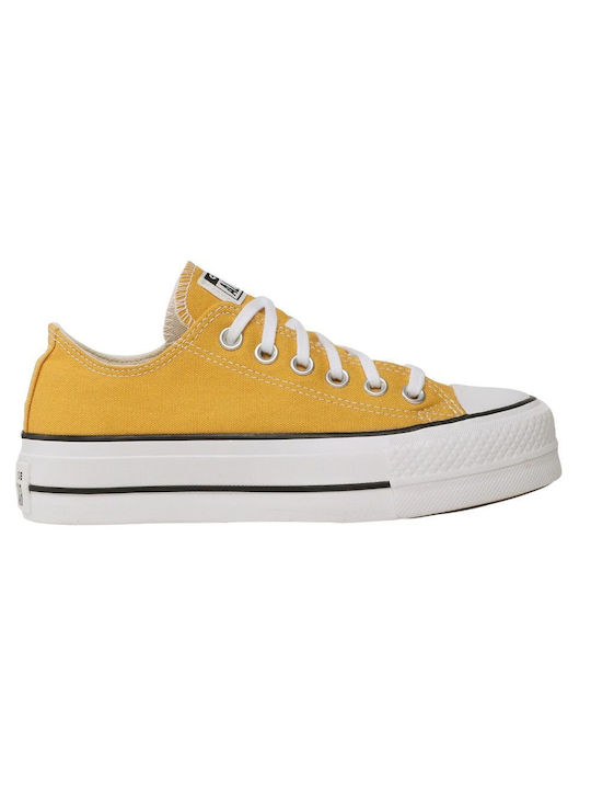 Converse Chuck Taylor All Star Lift Γυναικεία Flatforms Sneakers Κίτρινα