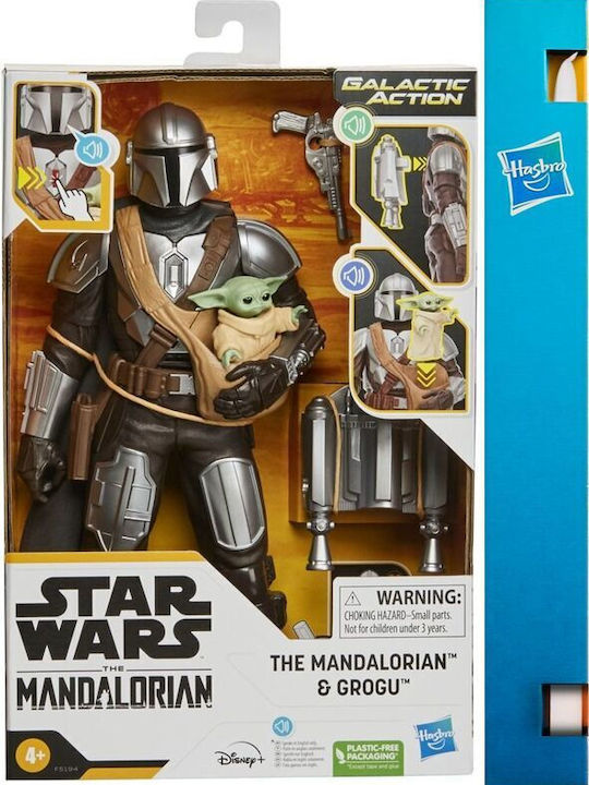 Παιχνιδολαμπάδα Star Wars Galactic Action Mandalorian & Grogu για 4+ Ετών Hasbro