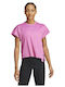 Adidas Hiit Aeroready Quickburn Women's Athletic T-shirt Fast Drying Pink
