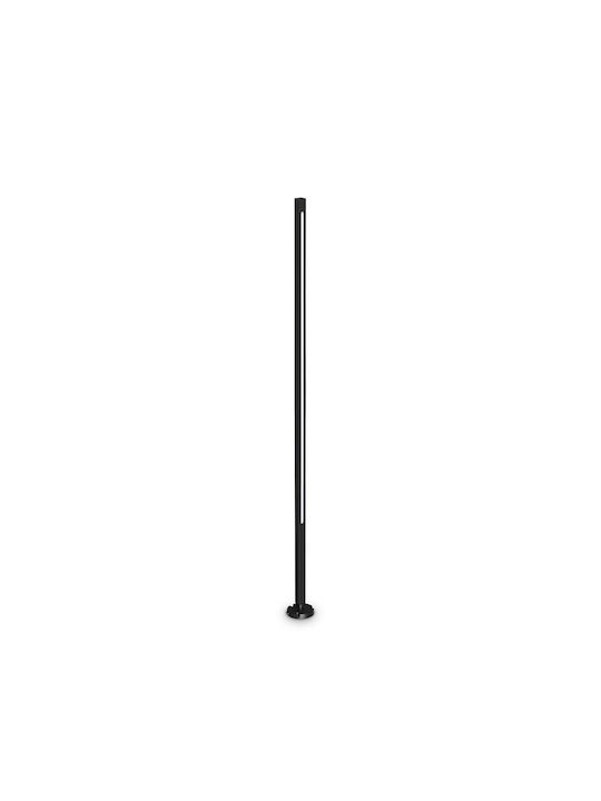 Ideal Lux Jedi Outdoor Floor Lamp Small Post 25W with Warm White Light IP65 Black