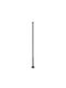 Ideal Lux Jedi Outdoor Floor Lamp Small Post 25W with Warm White Light IP65 Black