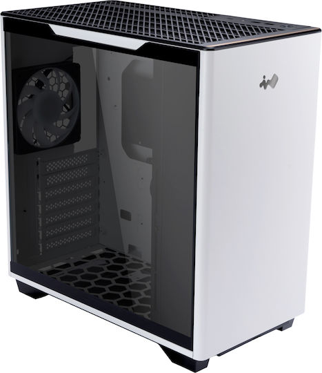 In Win A5 Gaming Midi Tower Κουτί Υπολογιστή με Πλαϊνό Παράθυρο Λευκό