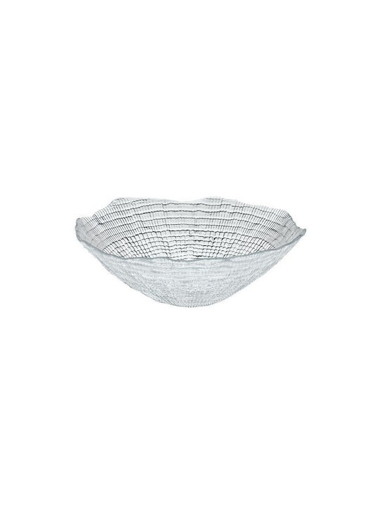 Cryspo Trio Kanvas Servierschüssel Rund Glas Transparent mit Durchmesser 16cm 6Stück