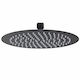 Interflex Round Showerhead Black Ø20cm