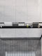 vidaXL An der Wand montiert Badezimmerregal Metallisch mit 1 Regal 100x15.5x3cm