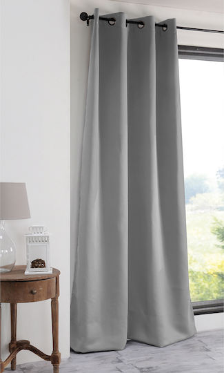 Κουρτίνα με Τρουκς S-F Notte Gris 135x250εκ.