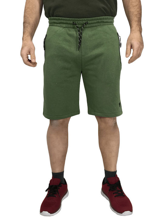 Double Men's Athletic Shorts Green