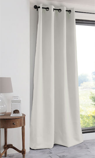 Κουρτίνα με Τρουκς S-F Notte Ecru 135x250εκ.