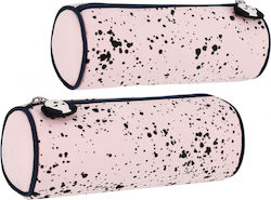 Dalmatians Pencil Case Barrel Pink