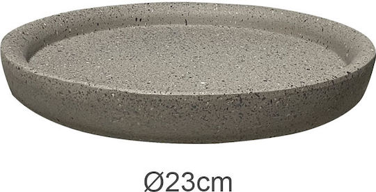 Marhome Plate Pot Plastic Beige 23x23cm 06-23224-4